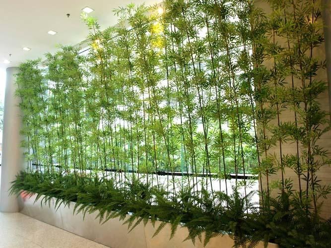Yapay Bambu Sopası 10 Yapraklı 180 cm Yapay Çiçek Bambu Duvarı