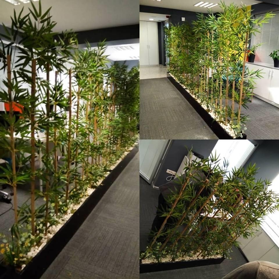 Yapay Bambu Sopası 14 Yapraklı 180cm Yapay Çiçek Bambu Duvarı