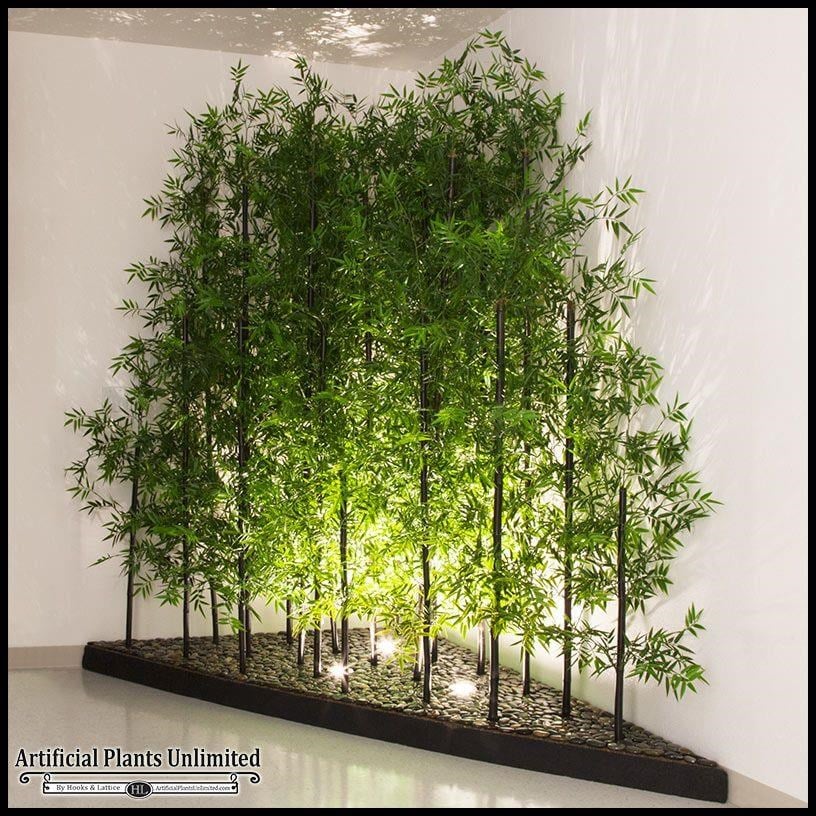 Yapay Bambu Sopası 9 Yapraklı 120cm Yapay Çiçek Bambu Duvarı