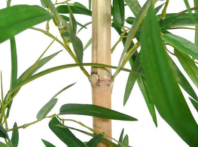 Yapay Bambu Sopası 9 Yapraklı 120cm Yapay Çiçek Bambu Duvarı