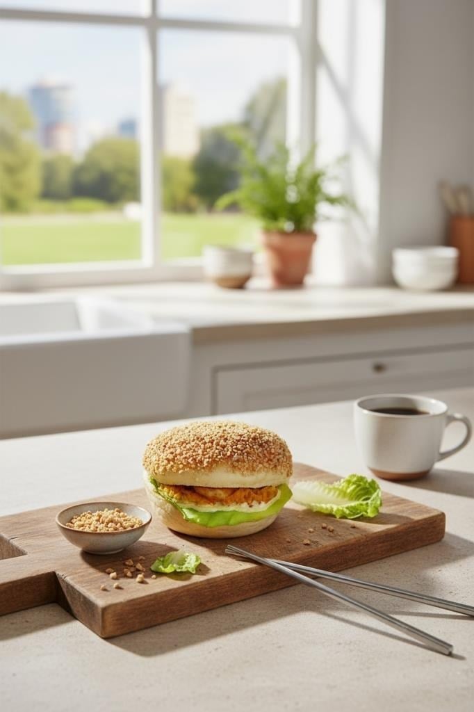 Yapay Burger Tavukburger Yumuşak Dokulu 10cm