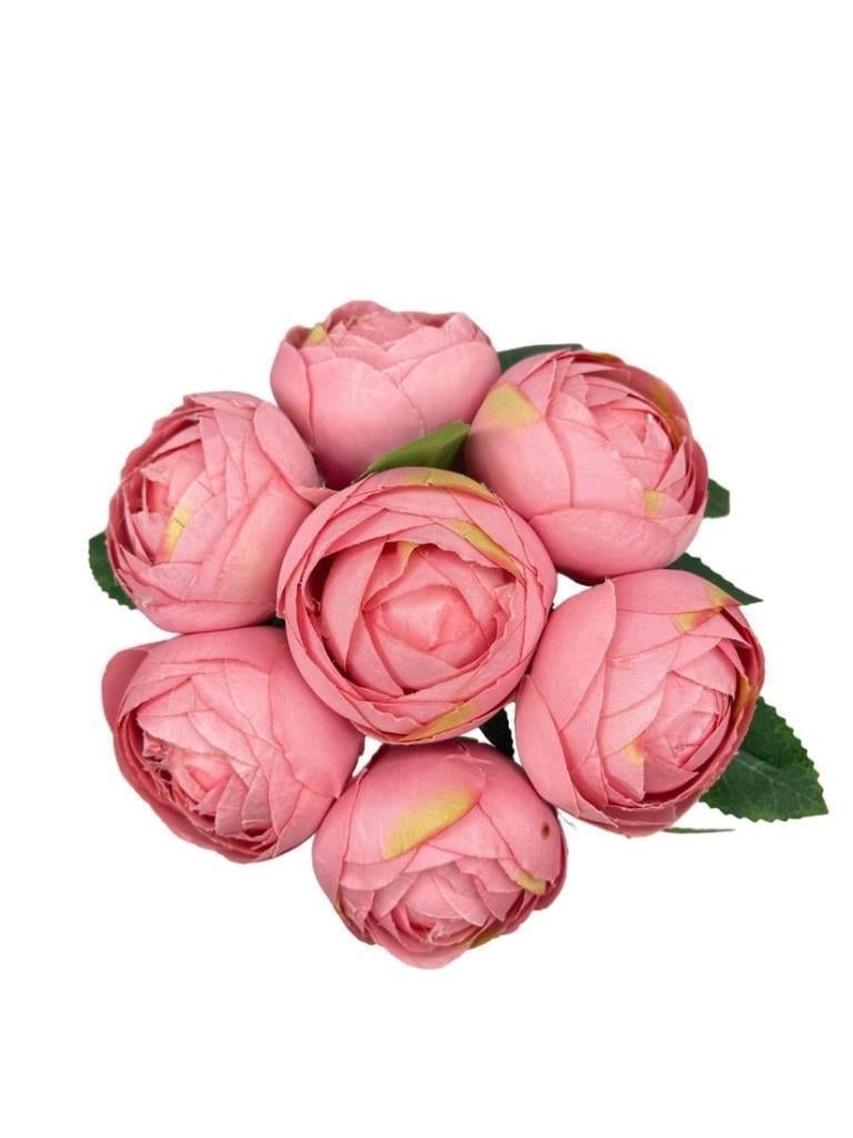 Yapay Çiçek 10lu Pembe Şakayık Demeti Erengül Gelin Buketi Çiçeği