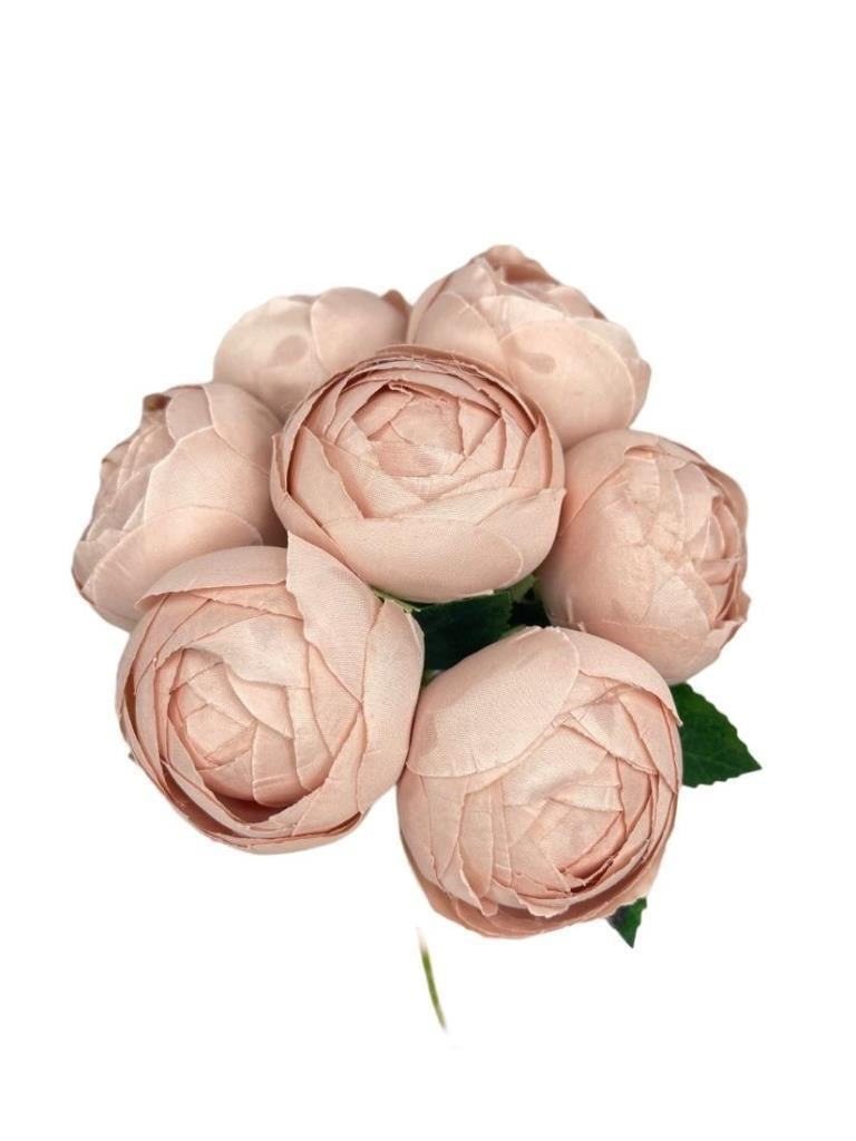 Yapay Çiçek 10lu Pudra Pembe Şakayık Demeti Erengül Gelin Buketi Çiçeği