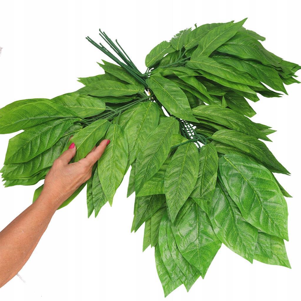 Yapay Çiçek 12 Dal Ceviz Yaprağı Yeşil Ağaç Yaprağı
