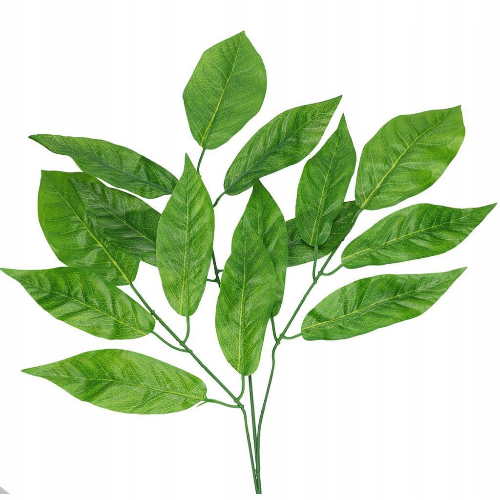 Yapay Çiçek 12 Dal Ceviz Yaprağı Yeşil Ağaç Yaprağı