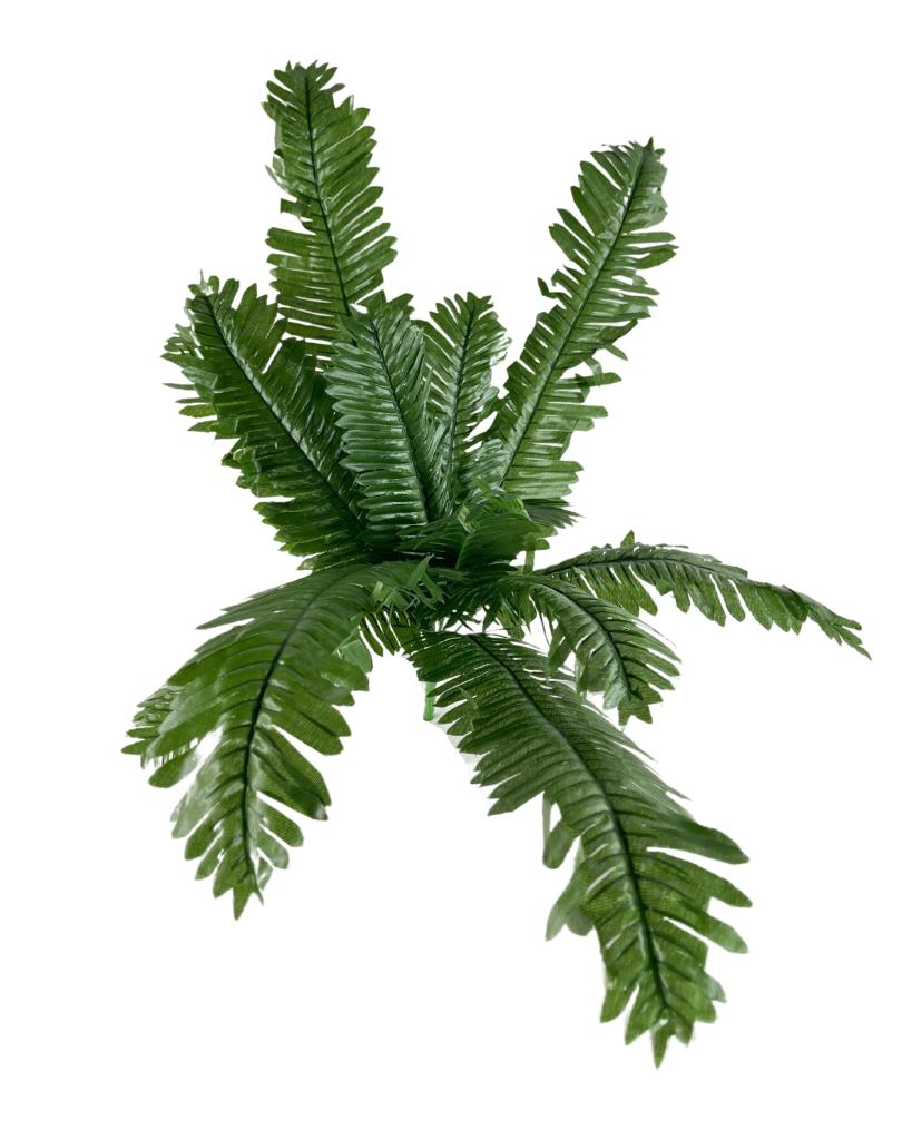 Yapay Çiçek 12 Yaprak Cycas Aşk Merdiveni Eğrelti Otu Sıkas Bitkisi 45*50cm Yapay Bitki