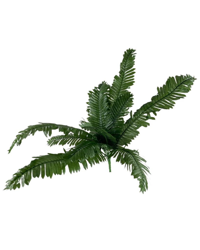 Yapay Çiçek 12 Yaprak Cycas Aşk Merdiveni Eğrelti Otu Sıkas Bitkisi 45*50cm Yapay Bitki