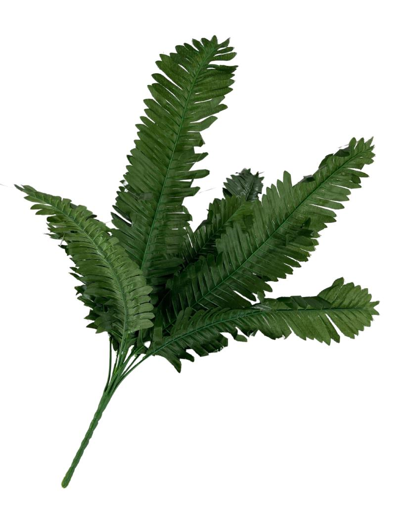 Yapay Çiçek 12 Yaprak Cycas Aşk Merdiveni Eğrelti Otu Sıkas Bitkisi 45*50cm Yapay Bitki