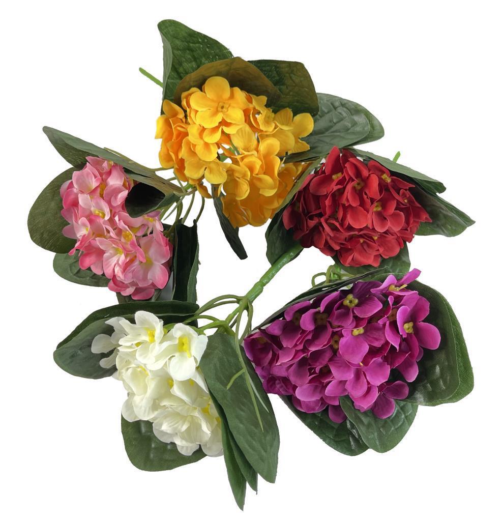 Yapay Çiçek 5 Adet Menekşe Karışık Renkli 