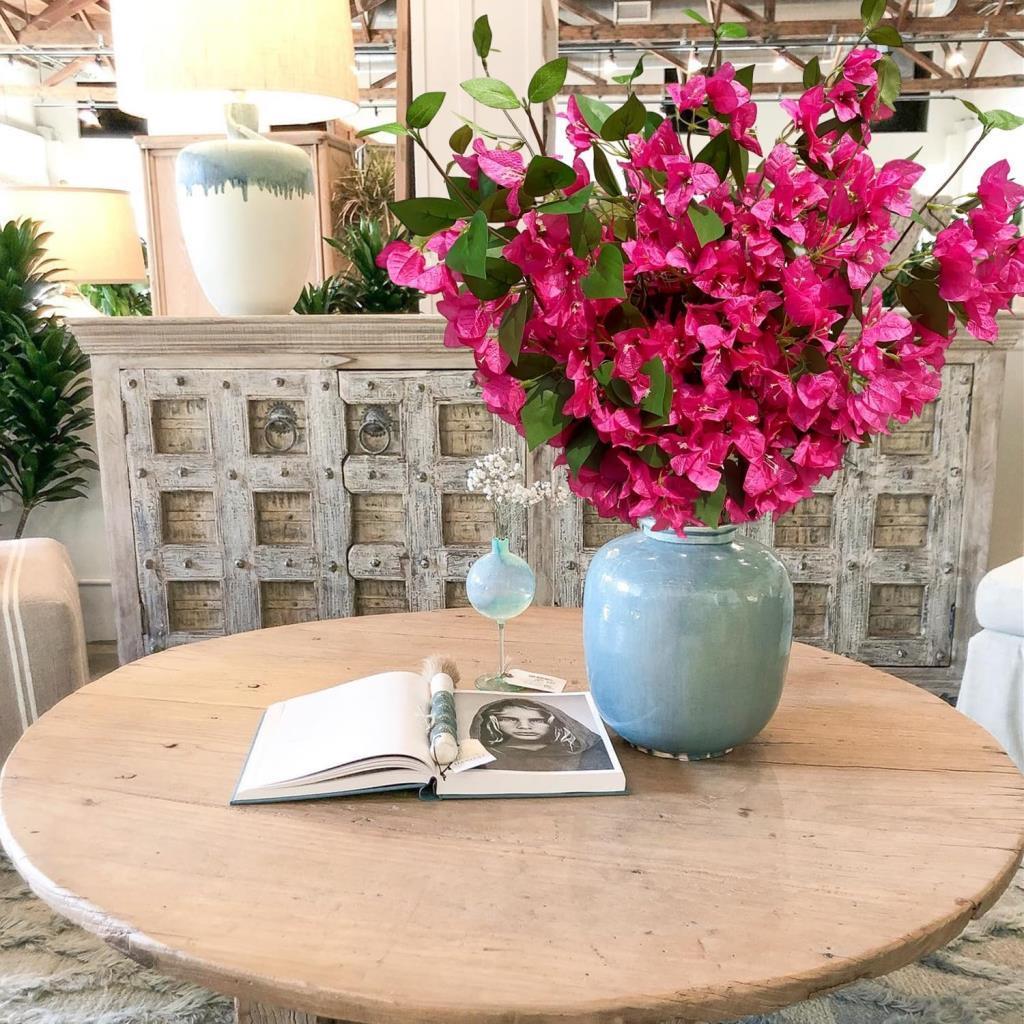 Yapay Çiçek 6Dal Mix Begonvil Çiçeği Fuşya Beyaz 80cm Tek Dal Bodrum Çiçeği Sarkan Çiçek