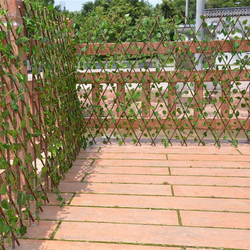 Yapay Çiçek Akordiyon Çit Yapay Sarmaşık lı Duvar Dekoru 210x90cm