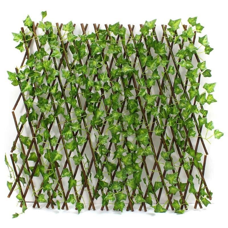 Yapay Çiçek Akordiyon Çit Yapay Sarmaşık lı Duvar Dekoru 210x90 cm