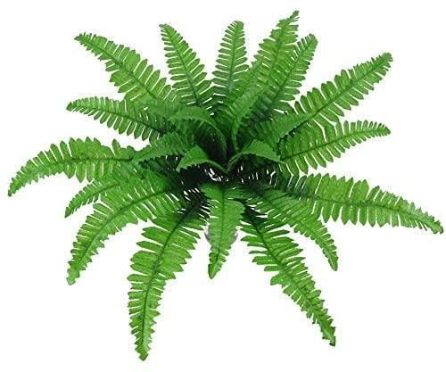 Yapay Çiçek Aşk Merdiveni Açık Yeşil Eğrelti Otu Bitkisi 24 Yaprak 55cm Yapay Bitki