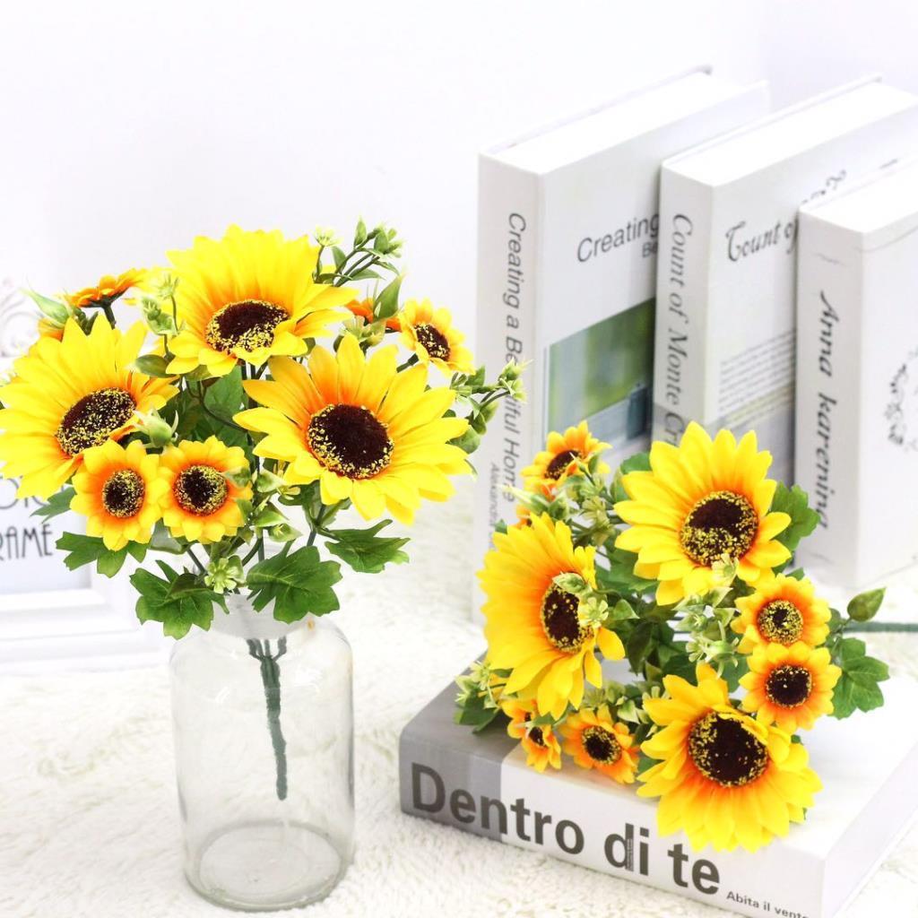 Yapay Çiçek Ay Çiçeği Büyük Demet Cipsolu 