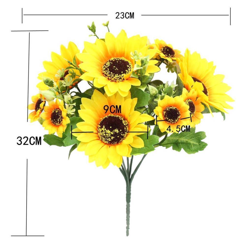 Yapay Çiçek Ay Çiçeği Büyük Demet Cipsolu 