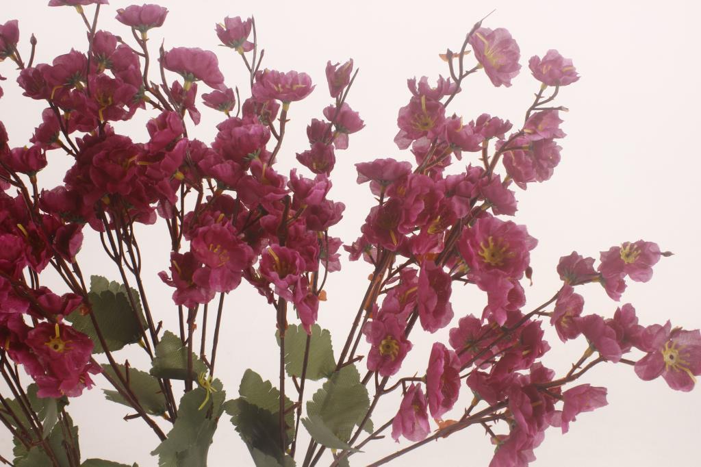 Yapay Çiçek Bahardalı Japon Kiraz Çiçeği 9 Dallı 40cm Mor