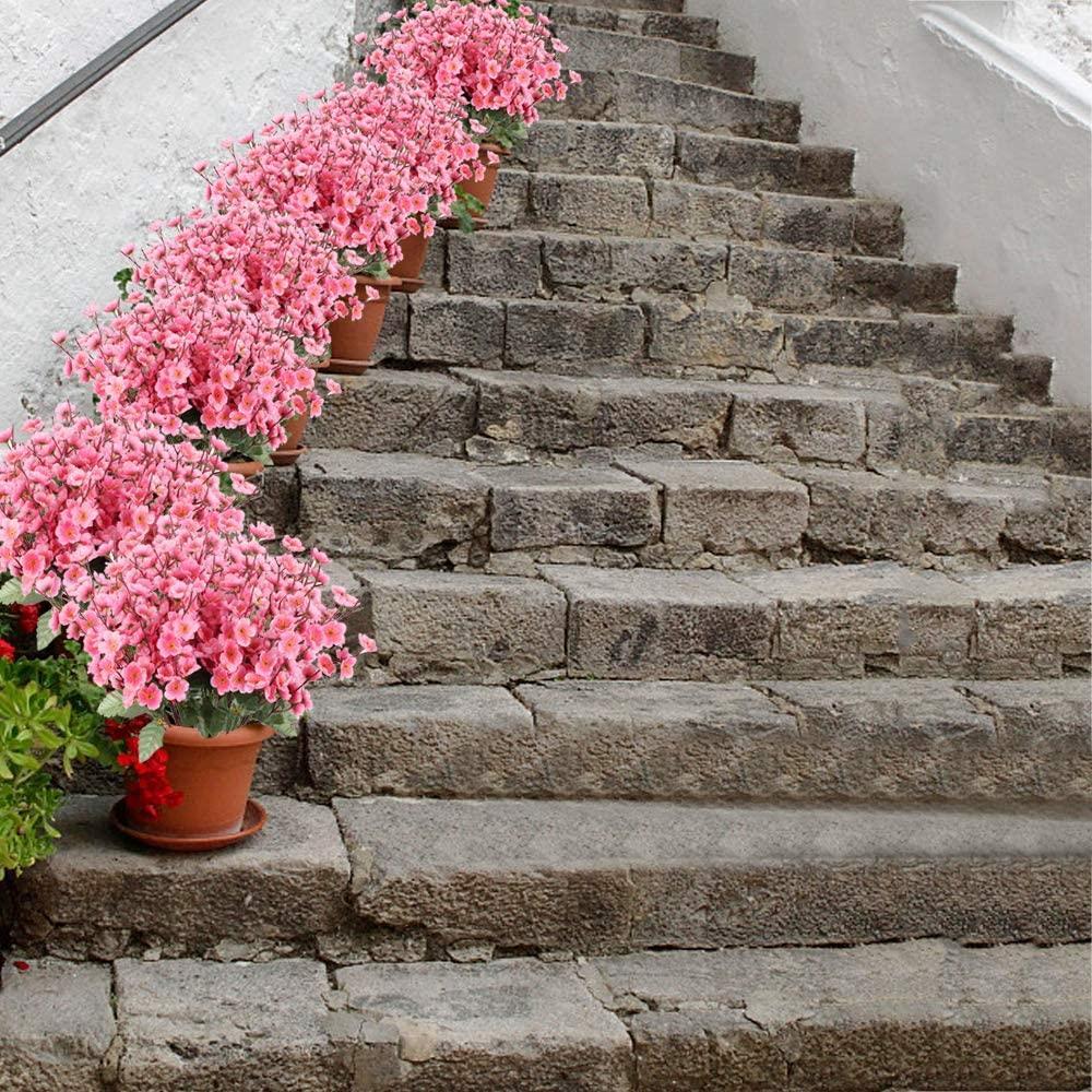 Yapay Çiçek Bahardalı Japon Kiraz Çiçeği 9 Dallı 35cm Pembe 3 Demet