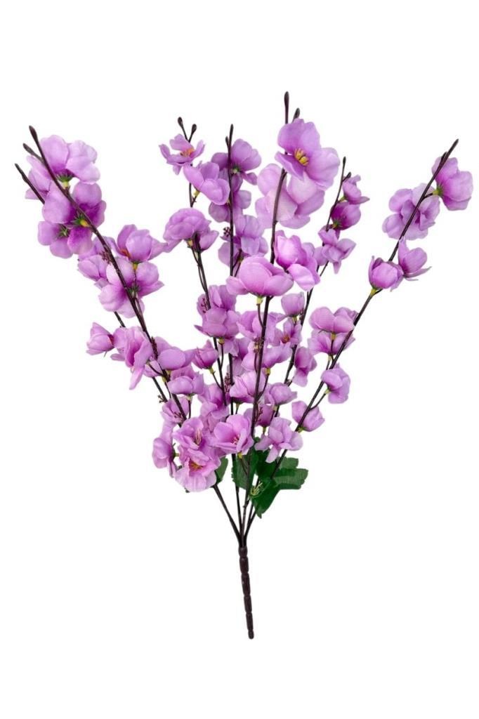 Yapay Çiçek Bahardalı Japon Kiraz Çiçeği 7 Dallı 57cm LİLA