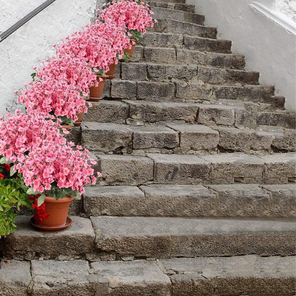 Yapay Çiçek Bahardalı Japon Kiraz Çiçeği 9 Dallı 35cm Pembe 3 Demet
