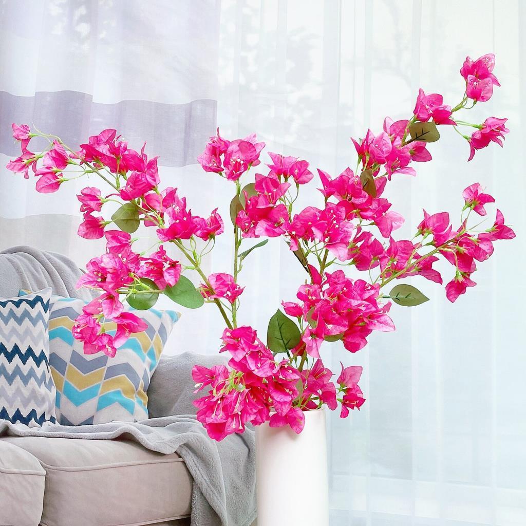 Yapay Çiçek Begonvil Çiçeği Fuşya Uzun Dallı Sarkan Çiçek 110cm