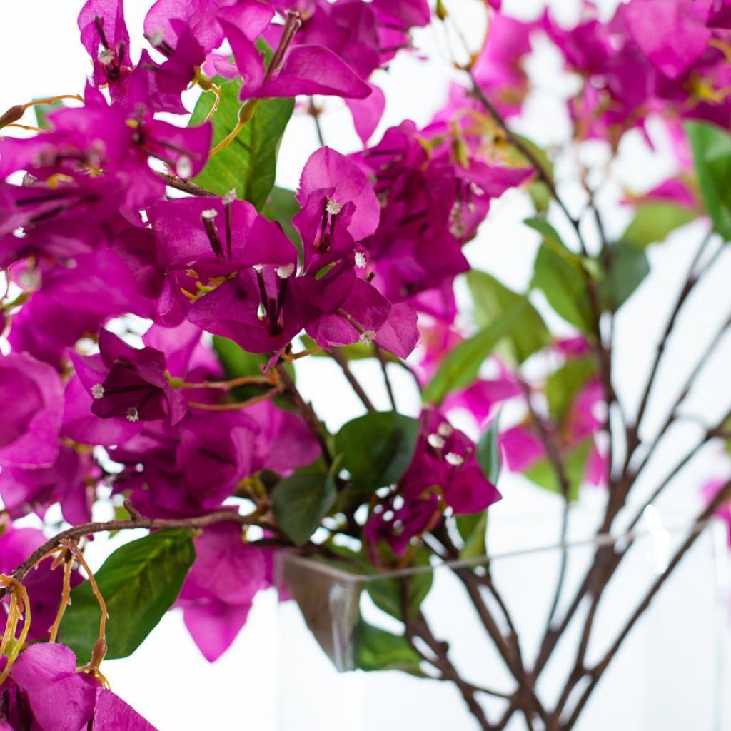 Yapay Çiçek Begonvil Çiçeği Fuşya Uzun Dallı Sarkan Çiçek 110cm