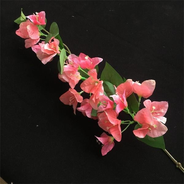 Yapay Çiçek Begonvil Çiçeği PEMBE 80cm Tek Dal Bodrum Çiçeği  Sarkan Çiçek