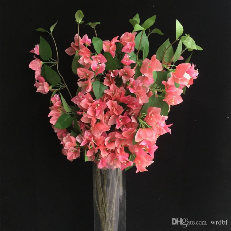Yapay Çiçek Begonvil Çiçeği PEMBE 80cm Tek Dal Bodrum Çiçeği  Sarkan Çiçek