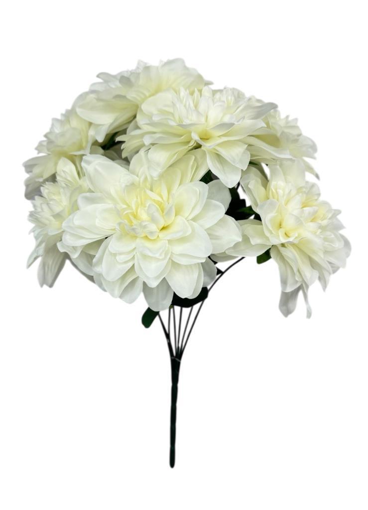 Yapay Çiçek Beyaz 7li Yıldız Çiçeği Demeti 40*30cm