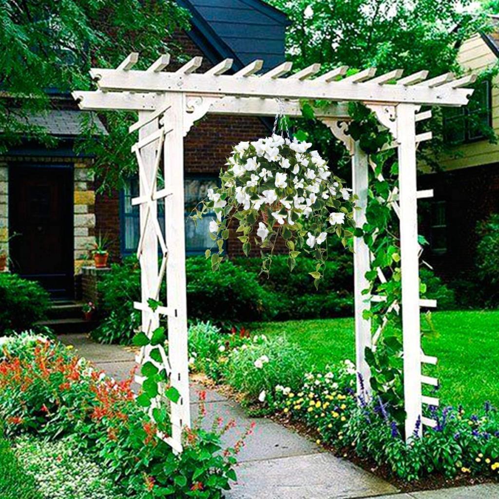 Yapay Çiçek Beyaz Begonvil Çiçeği 8Dallı 70cm Sarkan Çiçek