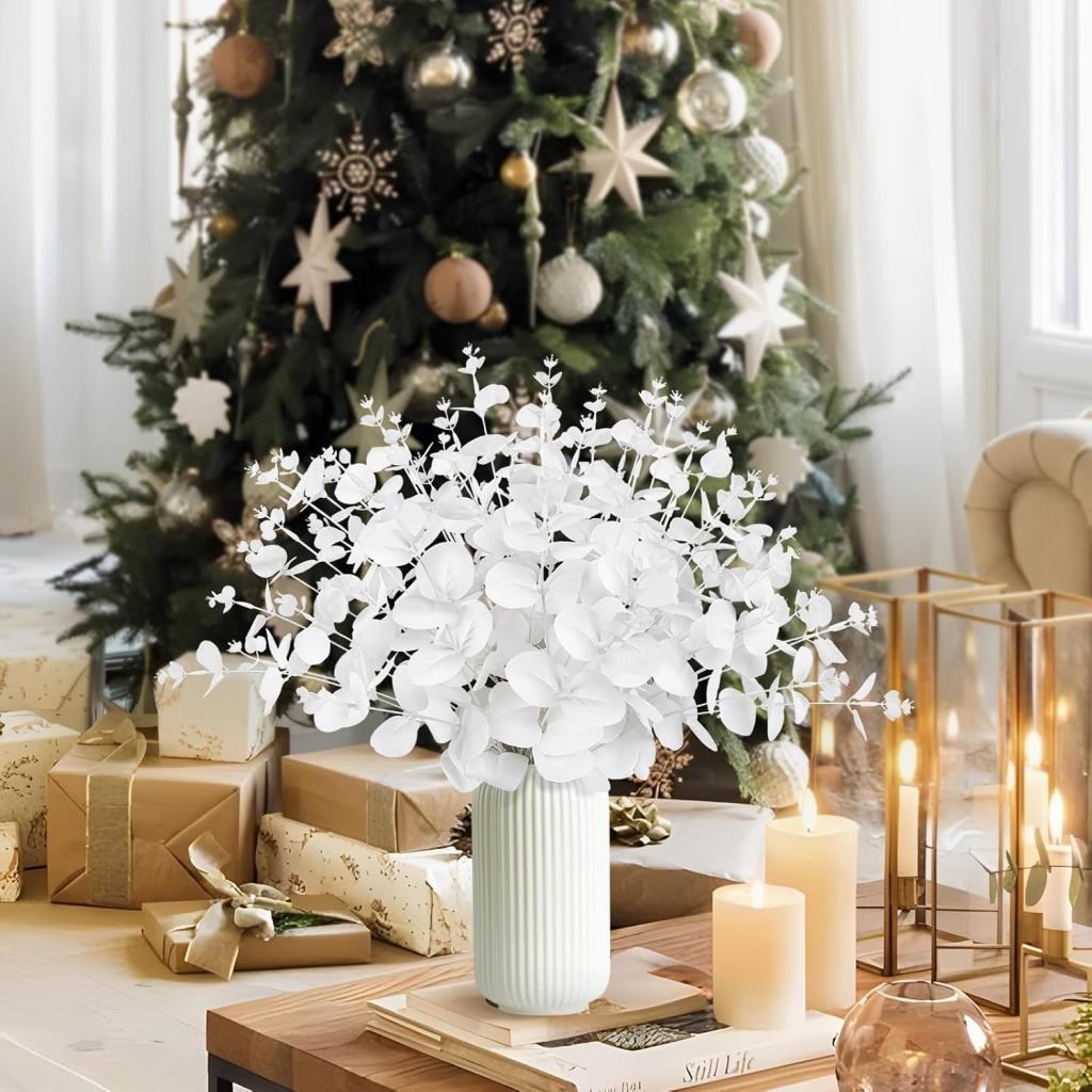 Yapay Çiçek Beyaz Okaliptus Aradal Arajman Çiçeği Eucalyptus