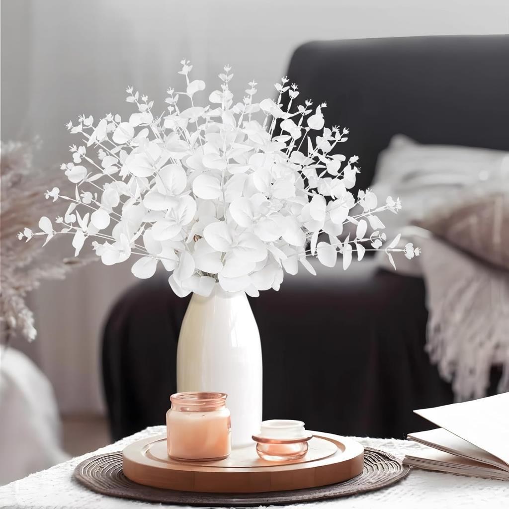 Yapay Çiçek Beyaz Okaliptus Aradal Arajman Çiçeği Eucalyptus