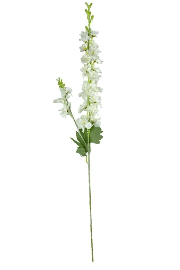 Yapay Çiçek Beyaz Sümbül Tek Dal Tomurcuklu 85*15cm Kumaş Çiçek Uzun Dal