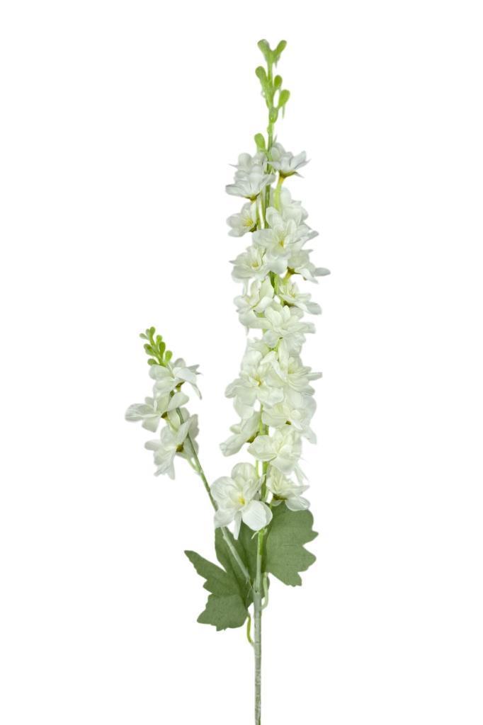 Yapay Çiçek Beyaz Sümbül Tek Dal Tomurcuklu 85*15cm Kumaş Çiçek Uzun Dal