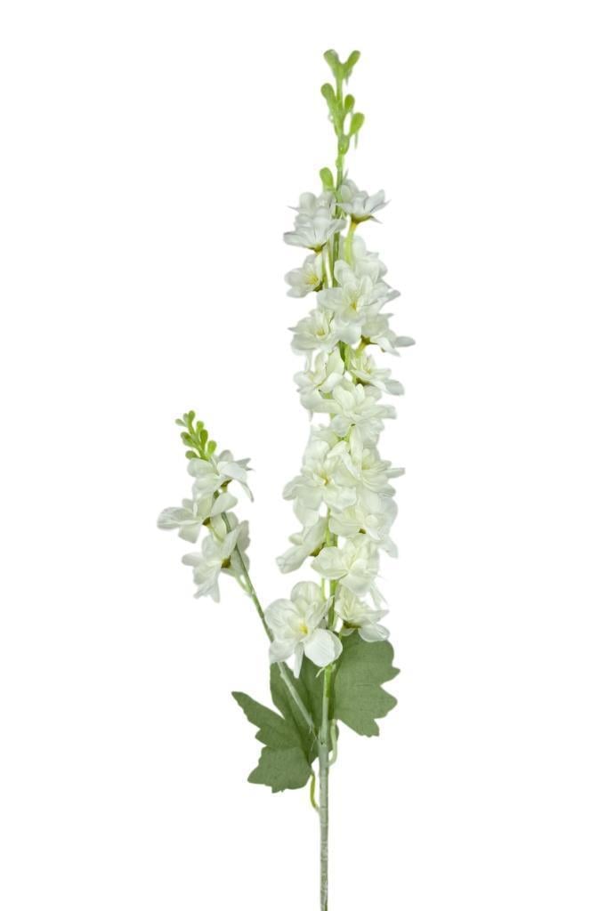 Yapay Çiçek Beyaz Sümbül Tek Dal Tomurcuklu 85*15cm Kumaş Çiçek Uzun Dal