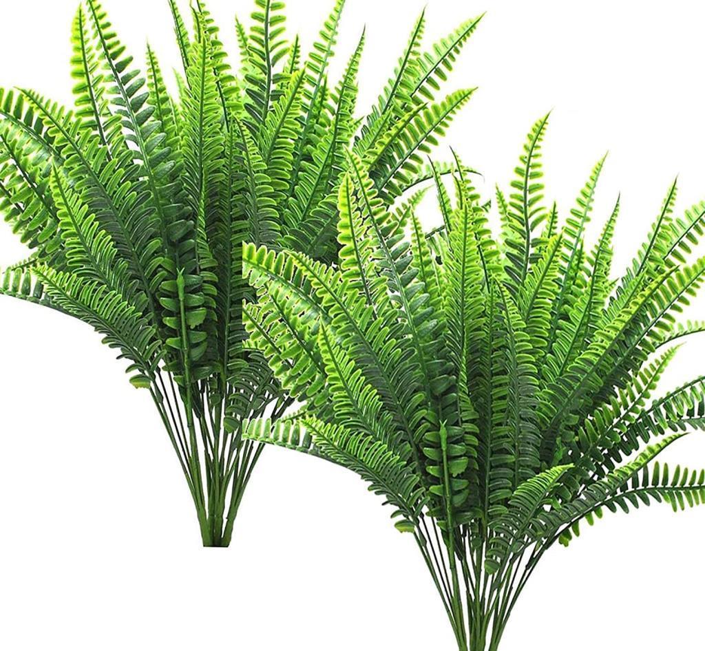 Yapay Çiçek  Boston Fern Yeşil Bitki Aradal Garnitür Yapay Dekor Bitkisi