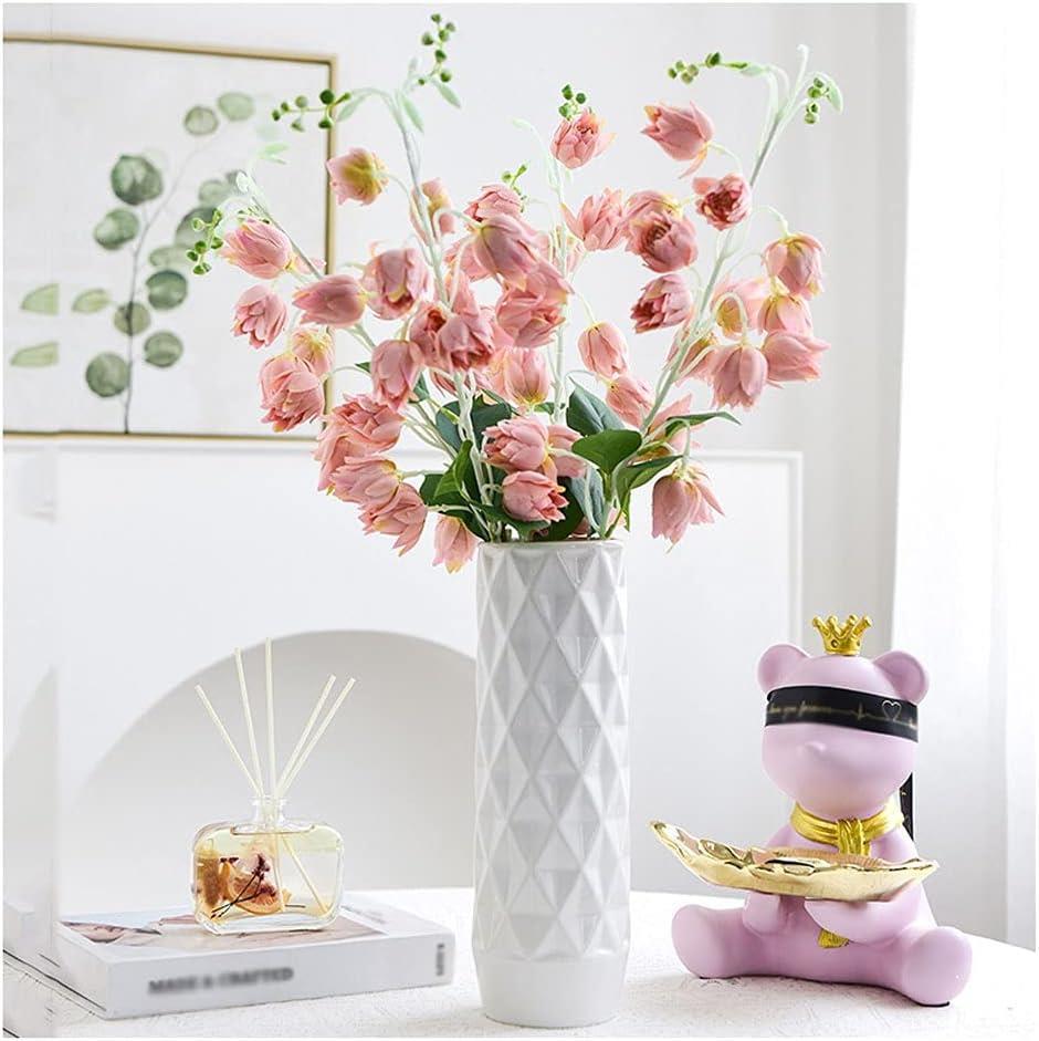 Yapay Çiçek Çan Çiçeği Gülkurusu 85cm Tek Dal Kumaş Çiçek Uzun Dal