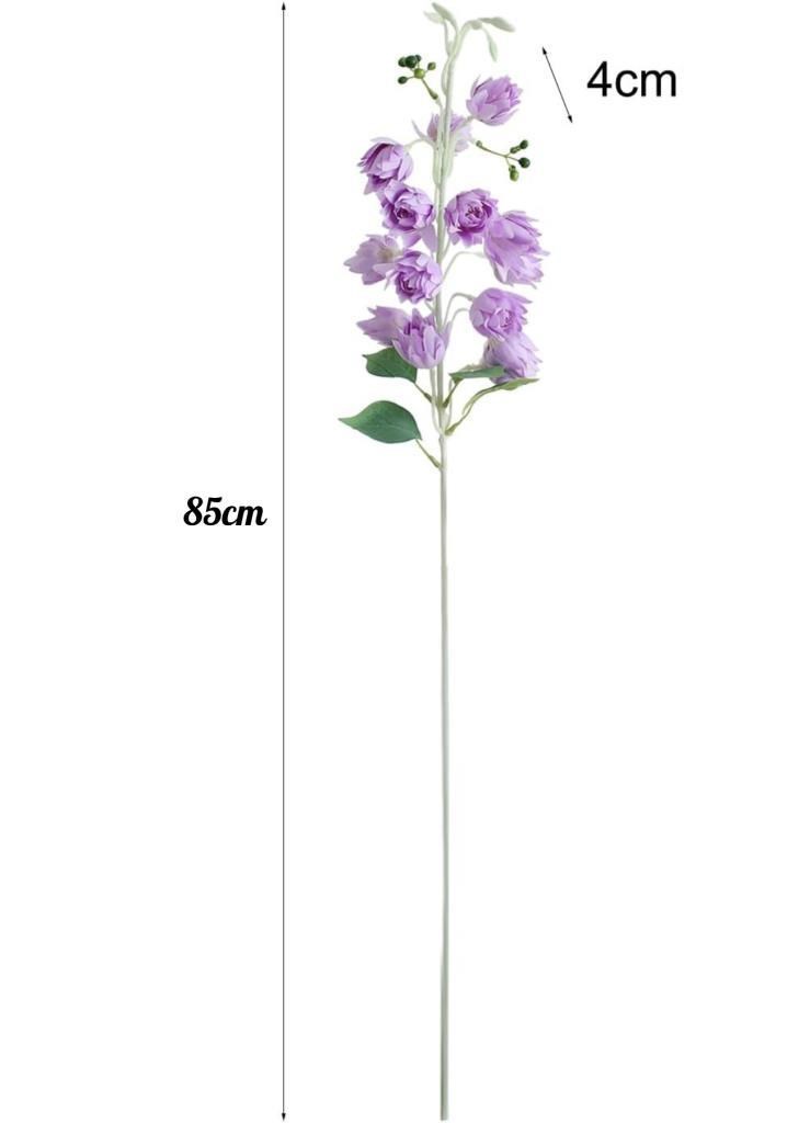 Yapay Çiçek Çan Çiçeği Lila 85cm Tek Dal Kumaş Çiçek Uzun Dal