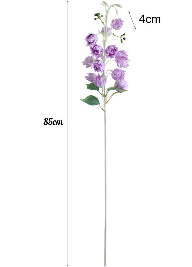Yapay Çiçek Çan Çiçeği Lila 85cm Tek Dal Kumaş Çiçek Uzun Dal