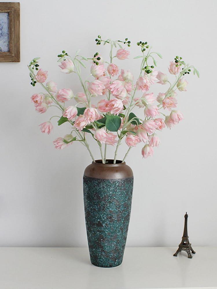 Yapay Çiçek Çan Çiçeği Pembe 85cm Tek Dal Kumaş Çiçek Uzun Dal