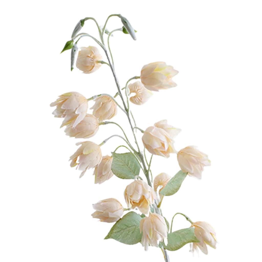 Yapay Çiçek Çan Çiçeği Yavruağzı 85cm Tek Dal Kumaş Çiçek Uzun Dal