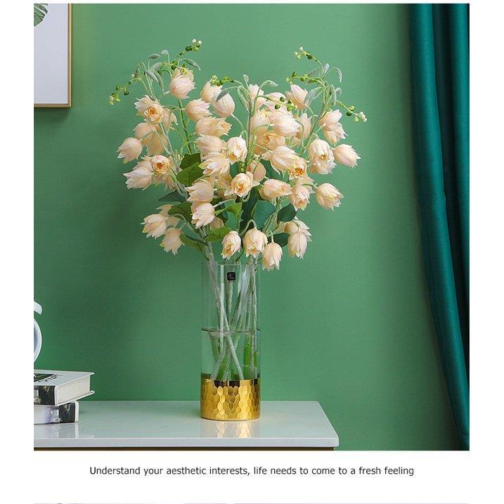 Yapay Çiçek Çan Çiçeği Yavruağzı 85cm Tek Dal Kumaş Çiçek Uzun Dal