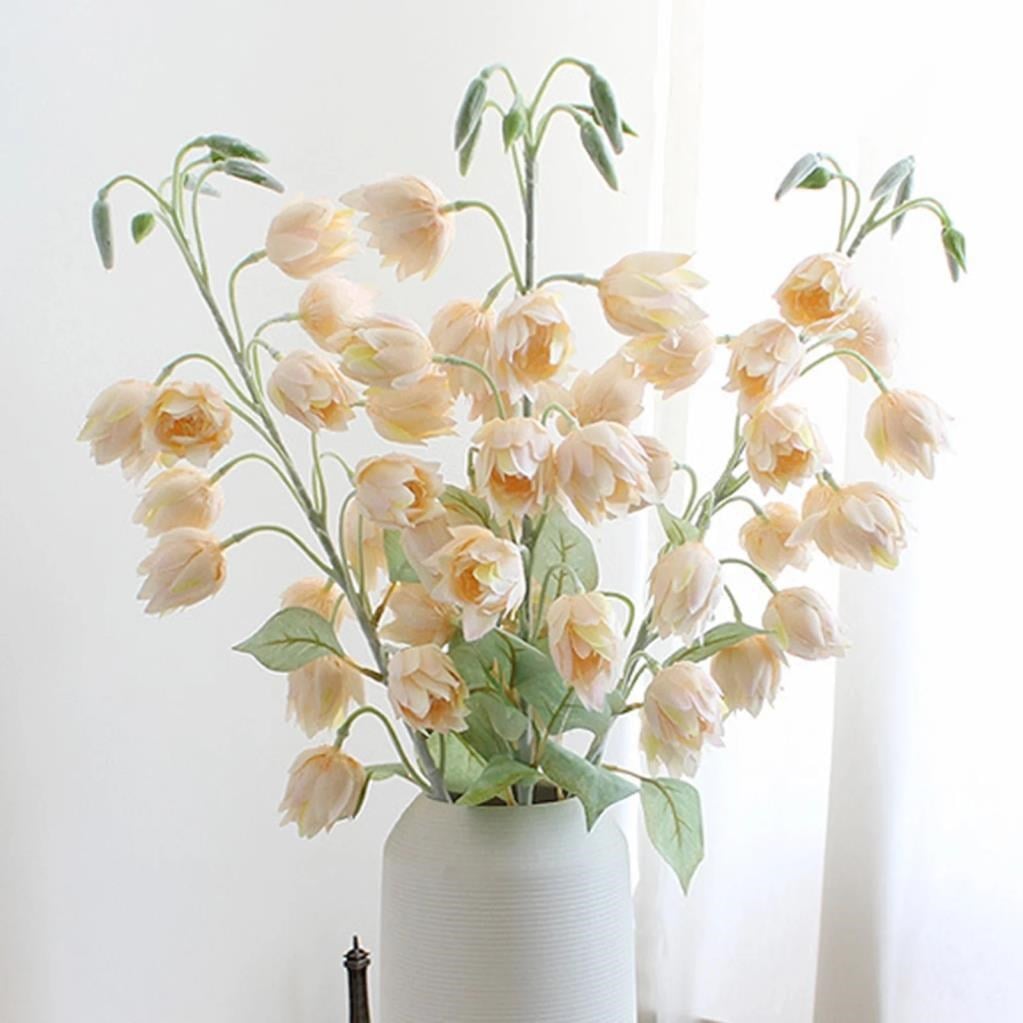 Yapay Çiçek Çan Çiçeği Yavruağzı 85cm Tek Dal Kumaş Çiçek Uzun Dal