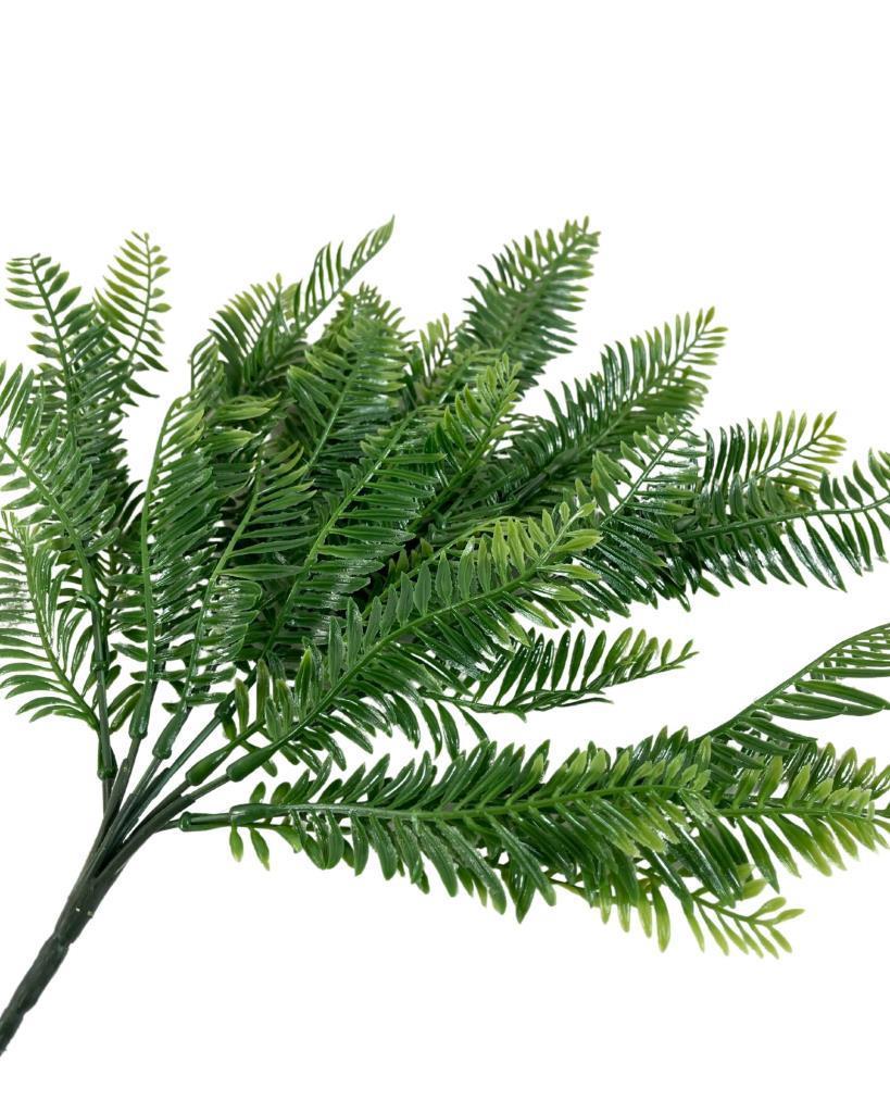 Yapay Çiçek Canlı Yeşil Fern Demet Garnitür Aradal Dekoratif Yapay Bitki