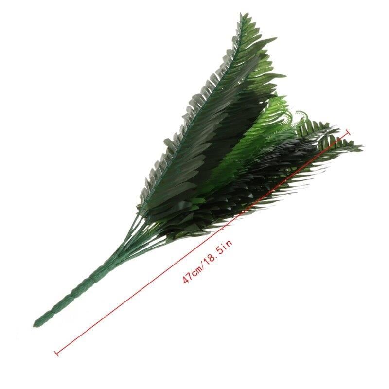 Yapay Çiçek Cycas Aşk Merdiveni Eğrelti Otu Sıkas Bitkisi 18 Yaprak 40*50 cm Yapay Bitki