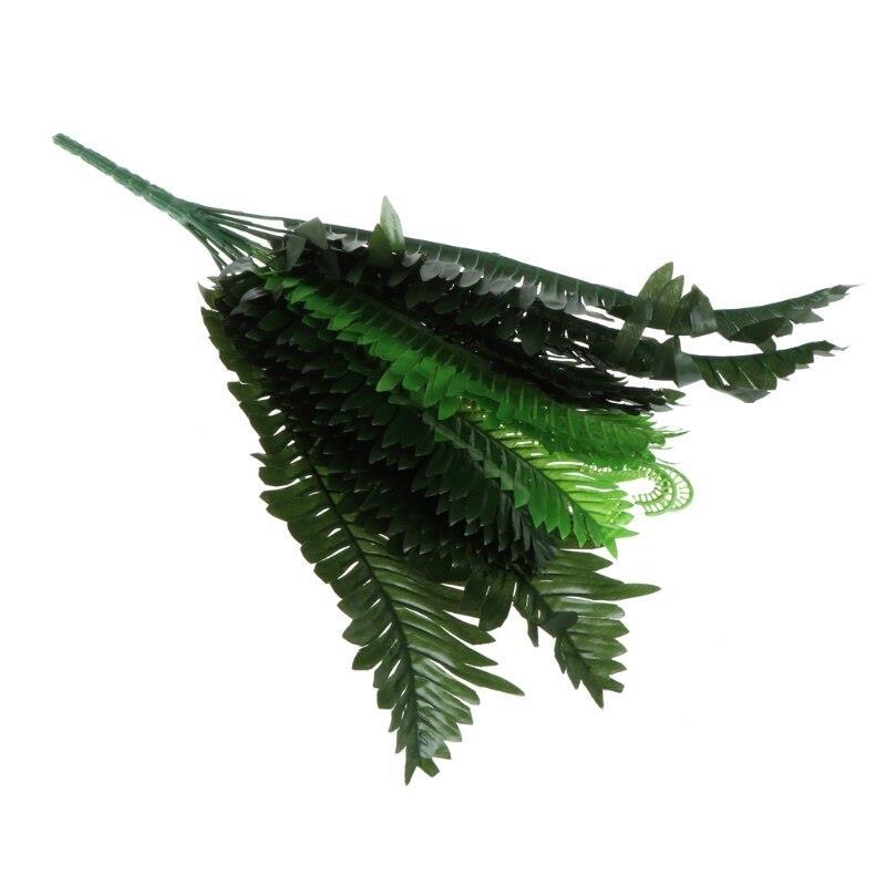 Yapay Çiçek Cycas Aşk Merdiveni Eğrelti Otu Sıkas Bitkisi 18 Yaprak 40*50 cm Yapay Bitki