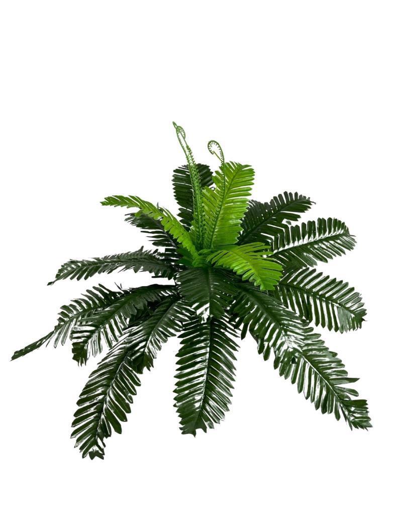 Yapay Çiçek Cycas Aşk Merdiveni Eğrelti Otu Sıkas Bitkisi 24 Yaprak 45*60 cm Yapay Bitki