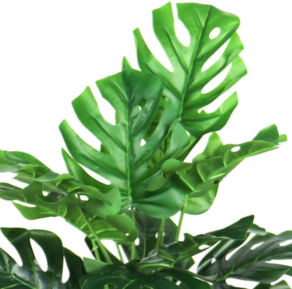 Yapay Çiçek Demet Monstera 18 Dal 60 cm Salon Çiçeği Yapay Bitki