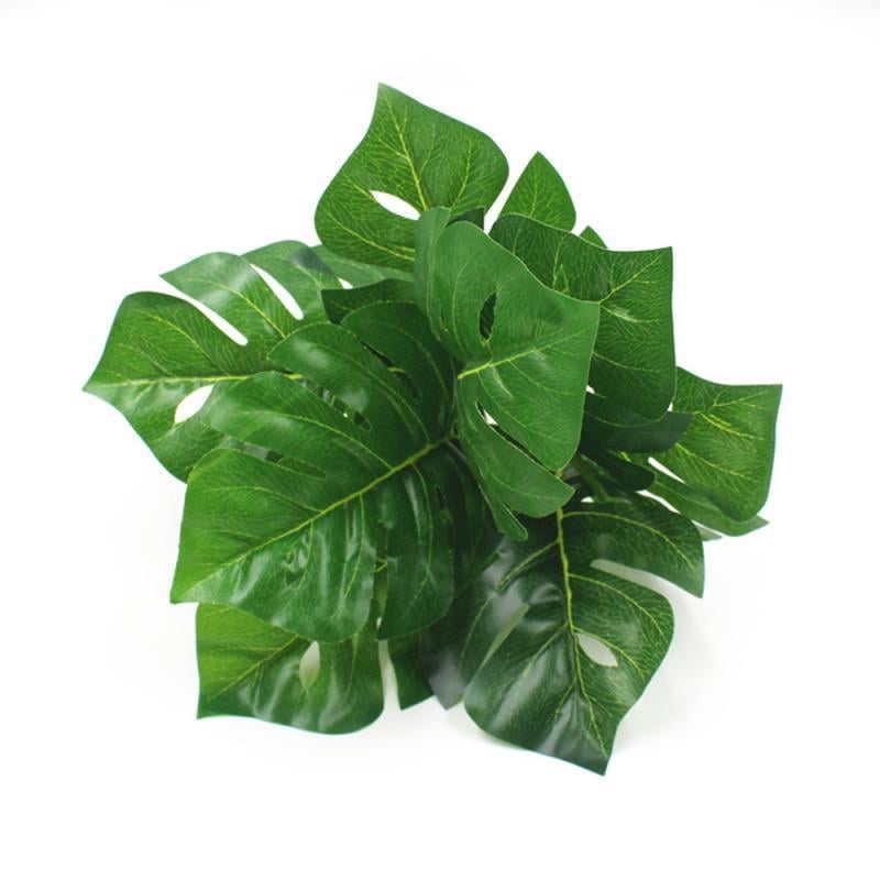 Yapay Çiçek Demet Monstera 35cm 9 Dal Yapay Bitki