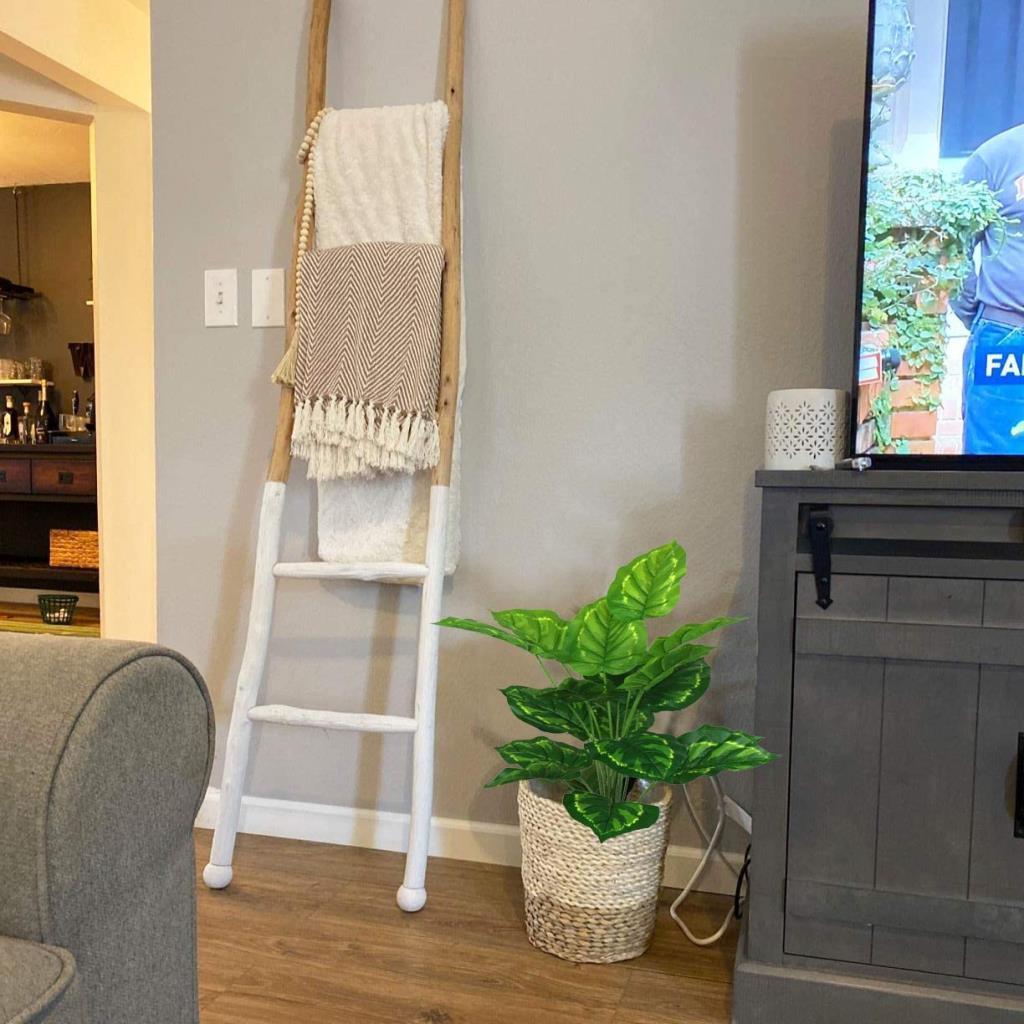 Yapay Çiçek Demet Tropik Diffenbahya 18 Dal 70 cm Salon Çiçeği Yapay Bitki