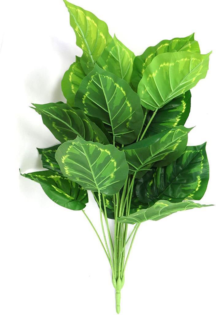 Yapay Çiçek Demet Tropik Diffenbahya 18 Dal 70 cm Salon Çiçeği Yapay Bitki